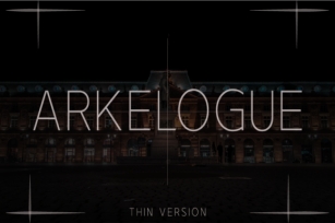 Arkelogue Thin Font Download