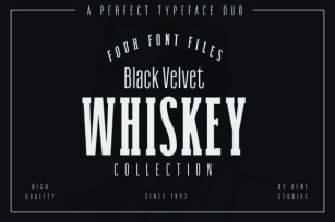 Black Velvet Whiskey Font Download