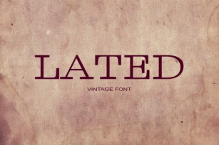 Lated Font Download