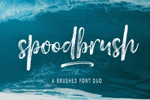 Spoodbrush - Font Duo Font Download