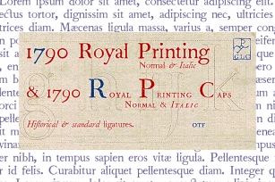 1790 Royal Printing Family Font Download
