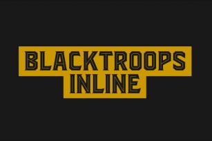 Blacktroops Inline Font Download
