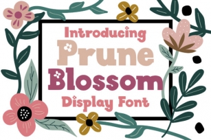 Prune Blossom Font Download