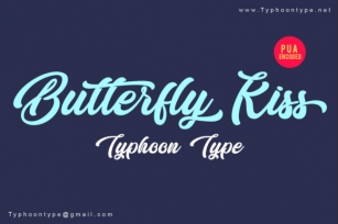 Butterfly Kiss Font Download