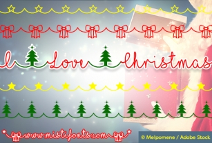 I love Christmas Font Download
