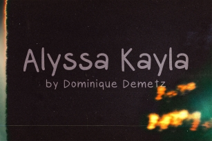 Alyssa Kayla Font Download