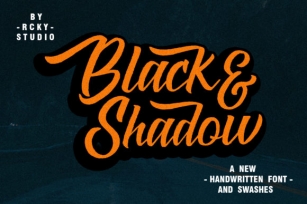 Black & Shadow Font Download