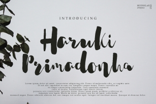 Haruki Primadonha Font Download