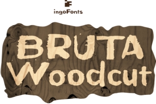 Bruta Woodcut Font Download