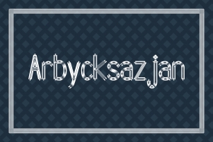 Arbycksazjan Font Download