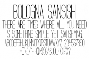 Bologna Sansish Font Download