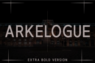 Arkelogue Extra Bold Font Download