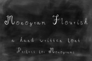 Monogram Flourish Font Download