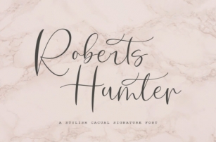 Roberts Hunter Font Download