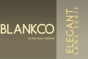 Blankco Extra Bold Font Download