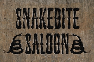 Snakebite Saloon Font Download