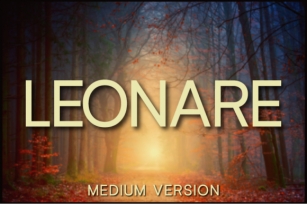 Leonare Medium Font Download