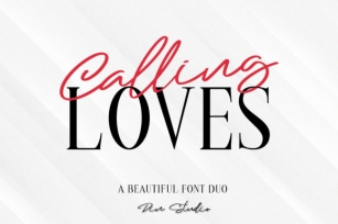 Calling Loves Duo Font Download