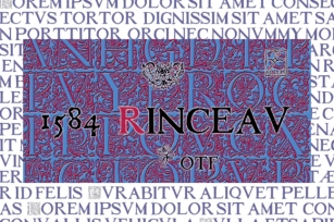1584 Rinceau Font Download