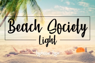 Beach Society Light Font Download