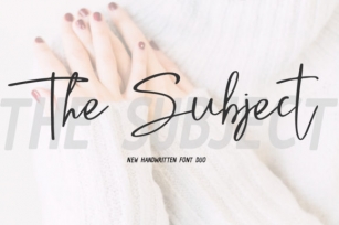 The Subject Duo Font Download
