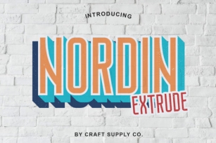 Nordin Extrude Family Font Download
