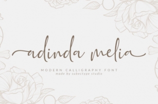 Adinda Melia Font Download