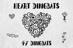 Heart Dingbats Font Download