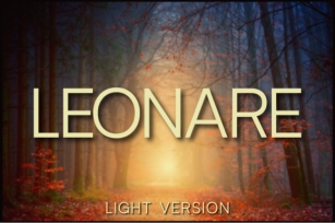 Leonare Light Font Download