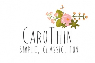 CaroThin Font Download