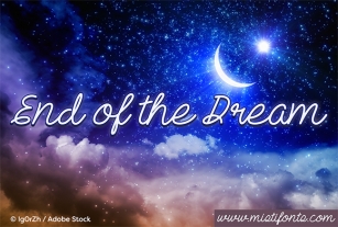 End Of The Dream Font Download
