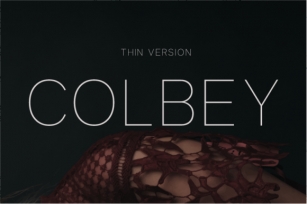 Colbey Thin Font Download