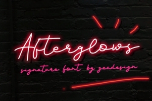 Afterglows Font Download