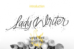 Lady Writer Skinny Font Download