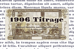1906 Titrage Font Download