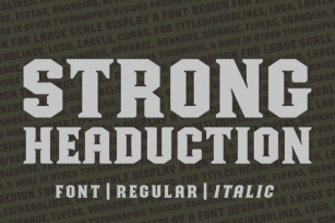 Strong Headucation Font Download