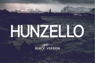 Hunzello Black Font Download