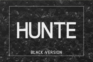 Hunte Black Font Download