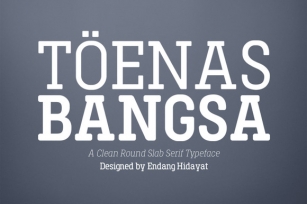 Toenas Bangsa Family - Bold Font Download