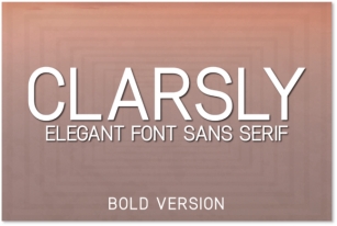 Clarsly Bold Font Download