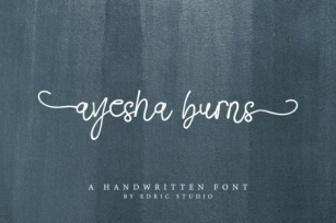 Ayesha Burns Font Download