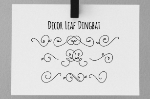 Decor Leaf Dingbat Font Download