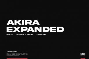 Akira Expanded Font Download