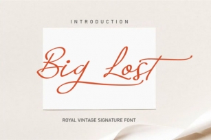 Big Lost Font Download