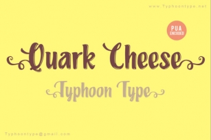 Quark Cheese Font Download