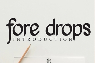 Fore Drops Font Download