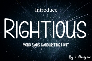 Rightious Font Download