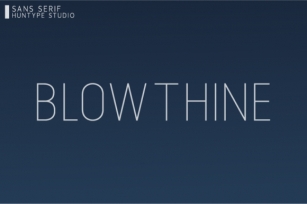 Blowthine Font Download