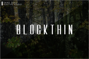 Blockthin Font Download