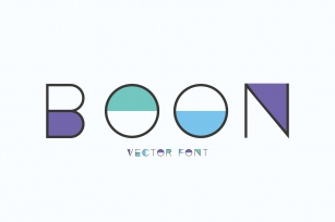 Vector. Boon Font Download